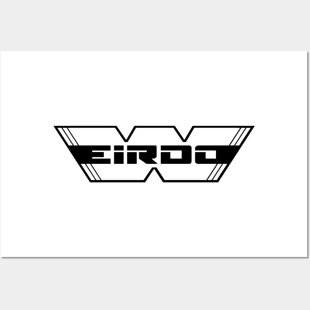 WEIRDO - Logo - White with black lettering - White Wall Art by hector2ortega